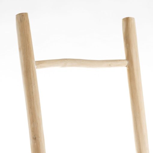 NATURAL WOODEN LADDER 48 X 8 X 180 CM – Image 2