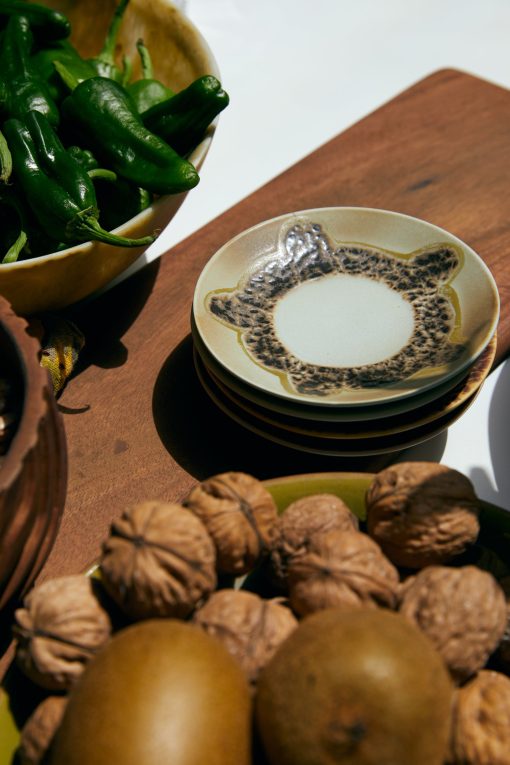 70s ceramics: saucers ocean, set of 4 – Image 2
