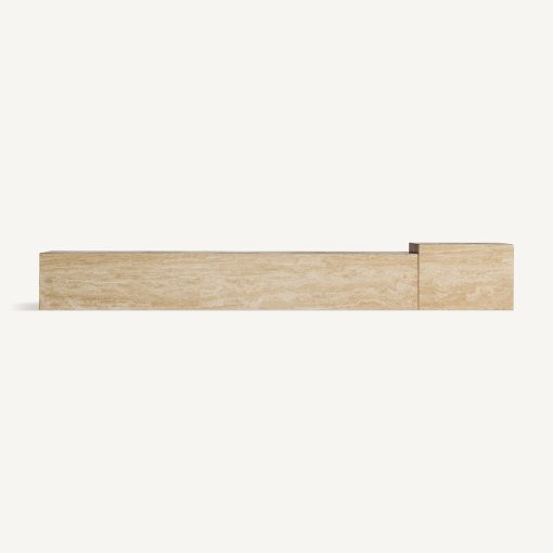 Travertine TV stand