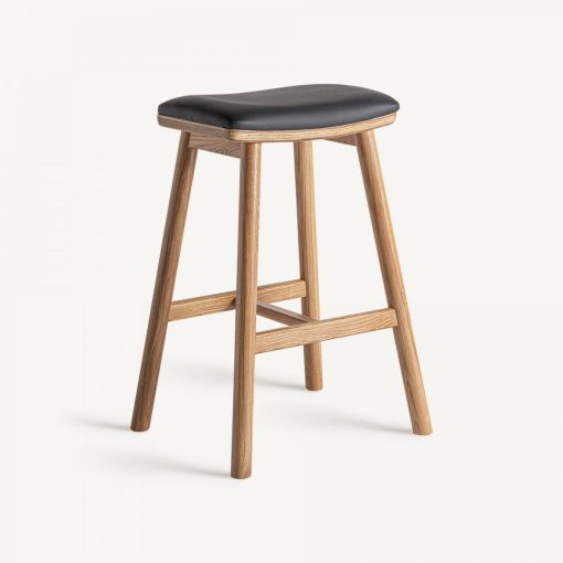 Oak wood counter stools – Image 2