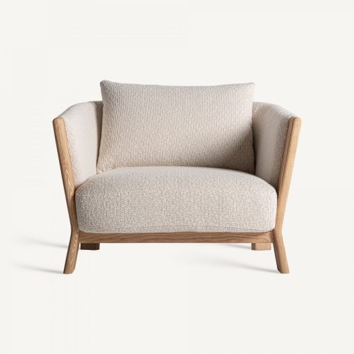 Nara Low Armchair Beige – Image 2
