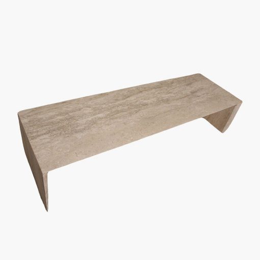 Travertine sleaky coffee table – Image 2