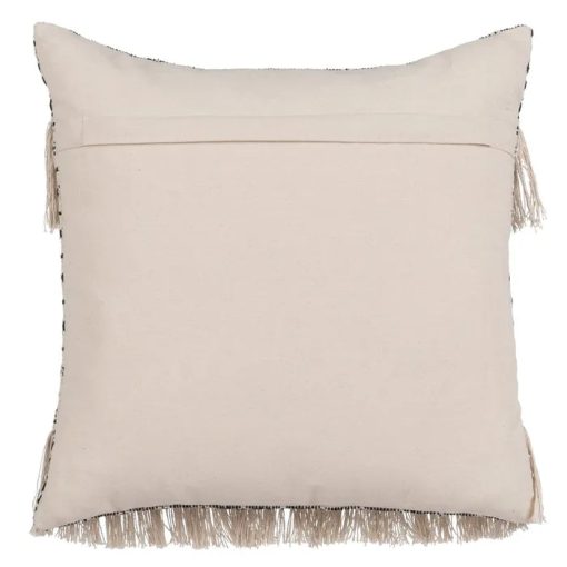 BEIGE-BLACK COTTON CUSHION 45 X 45 CM – Image 2