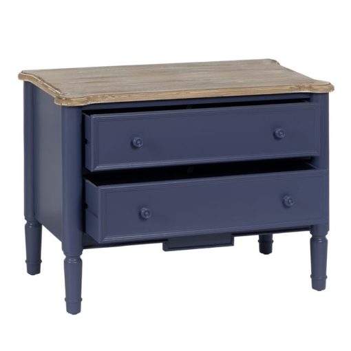 COUNTRY BLUE BED SIDE TABLE 80 X 45 X 60 CM – Image 2