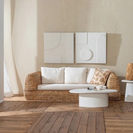 NATURAL RATTAN SOFA 215 X 105 X 63 CM – Image 2