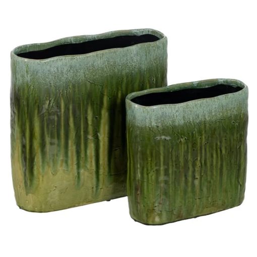 VASE GREEN CERAMIC 43 X 16 X 41,50 CM – Image 2