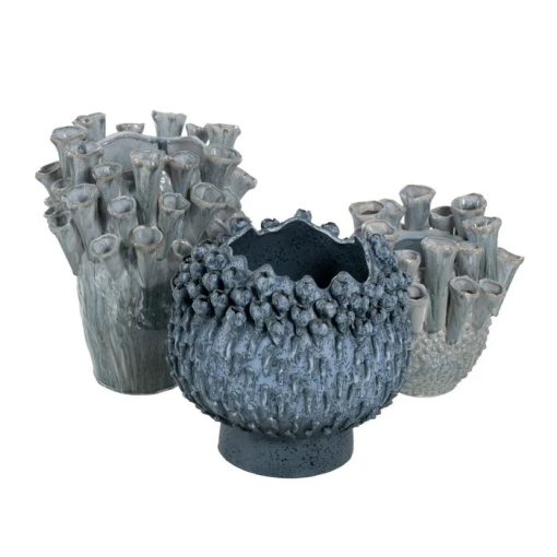 BLUE VASE CERAMICS 30 X 30 X 27 CM – Image 2