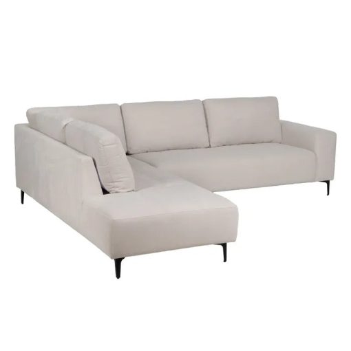 CHAISE LONGUE SOFA LEFT CREAM 266 X 222 X 80 CM – Image 2