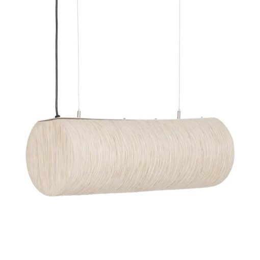 CEILING LAMP BEIGE PAPER-METAL 60 X 60 X 20 CM