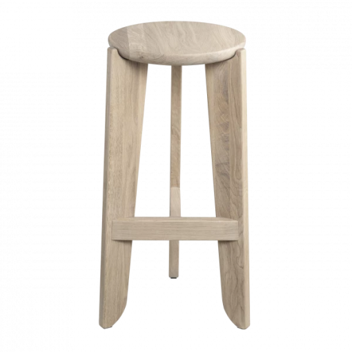 Bar stool -ELI- color wood, height 75 cm