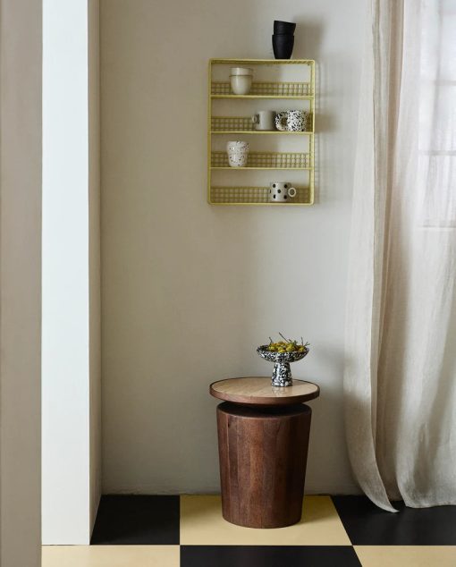 KWANDO SIDE TABLE W. TRAVERTINE TOP – Image 2