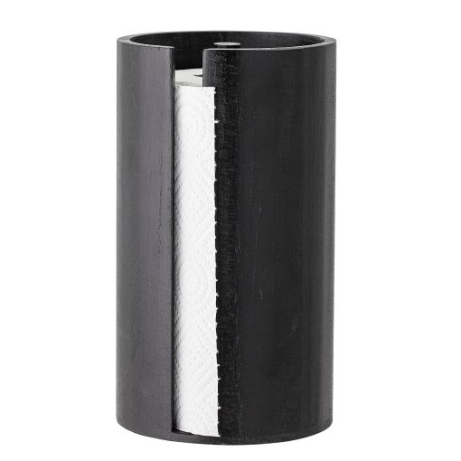 Celian Kitchen Paper Stand, Black, Paulownia