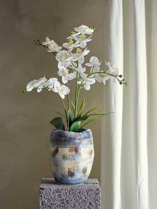 Nienna Vase, Blue, Stoneware – Image 2