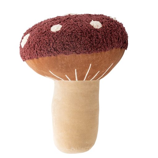 Mushroom Cushion, Red, Cotton – Image 2