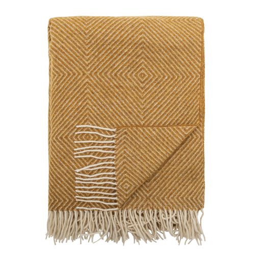 Hoshi Throw, Yellow, Merino Wool
