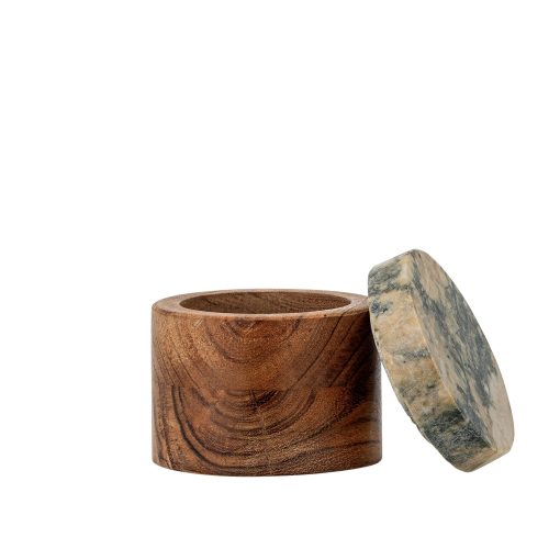 Lisanne Jar w/Lid, Nature, Acacia – Image 2