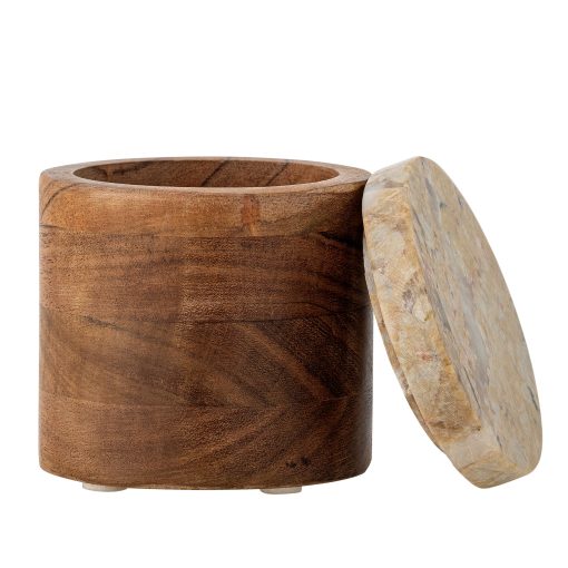 Lisanne Jar w/Lid, Nature, Acacia – Image 2