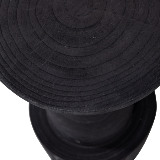 Bink bar stool wood black 76xø32cm – Image 2