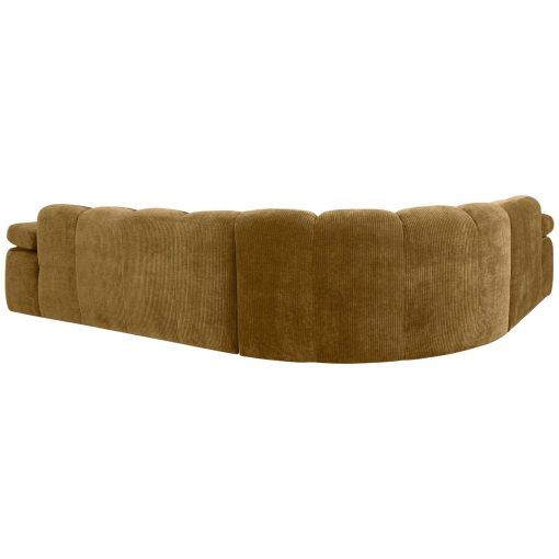 MOJO CORNER SOFA LEFT WOVEN RIB FABRIC HONEY YELLOW – Image 2