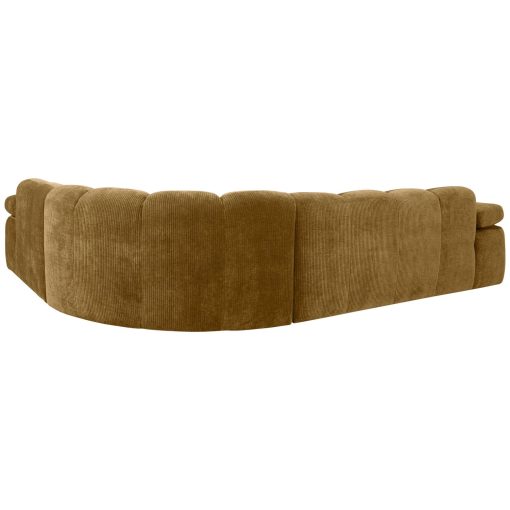 MOJO CORNER SOFA RIGHT WOVEN RIB FABRIC HONEY YELLOW – Image 2