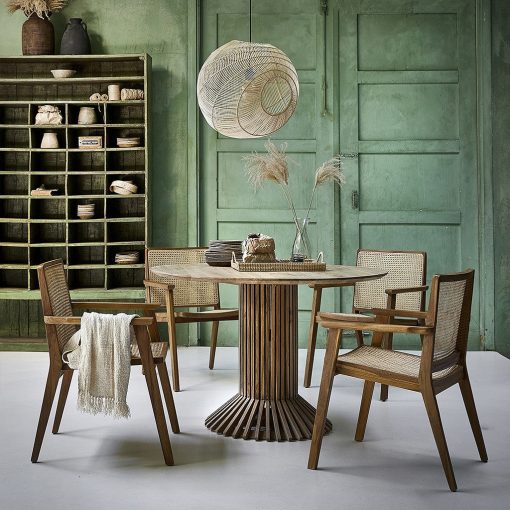 Teak round table Ø 140 cm – Image 2