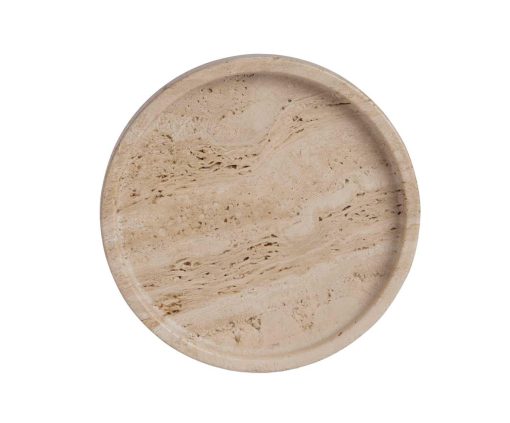 TRAVERTINE TRAY Ø20X2,5 CM – Image 2