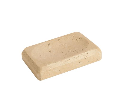 TRAVERTINE SOAP DISH 13X9X2,5 CM – Image 2