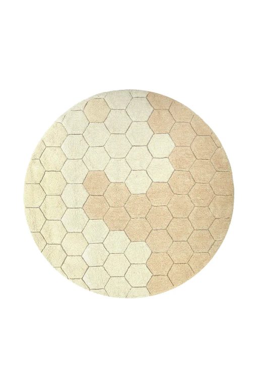 WASHABLE RUG ROUND HONEYCOMB Ø 140 cm – Image 2