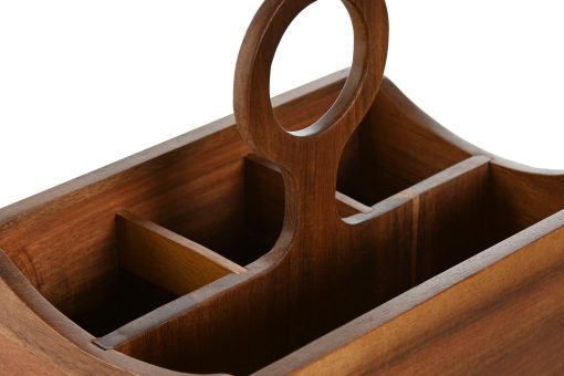 CUTLERY TRAY ACACIA 21X14,5X22 6COMP, NATURAL – Image 2