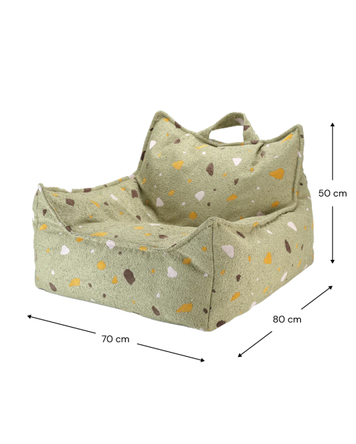 Terrazzo Moss Beanbag Chair – Image 2
