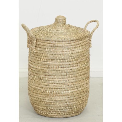 Set of 5 seagrass storage baskets – Image 2