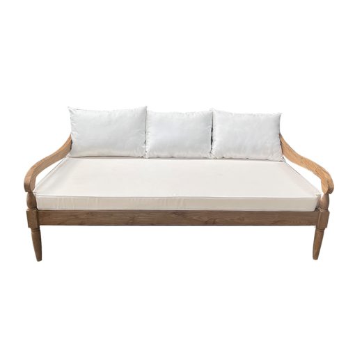 Sofa bench in teak wood – Image 2