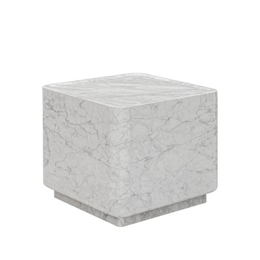 Marble Block Side Table – Image 2