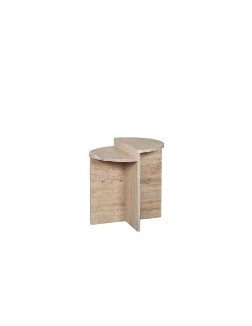 Travertine Side Table – Image 2