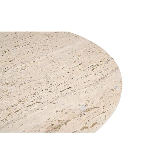 Mango wood with travertine marble table – Image 2
