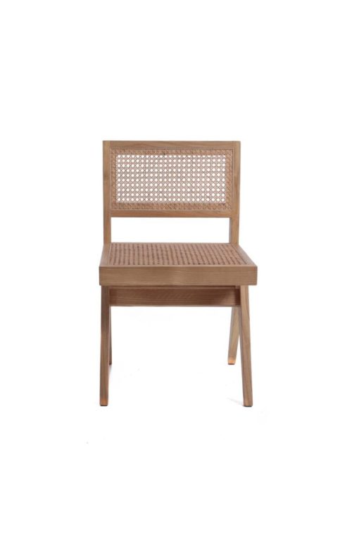 Teak and rattan chair – Image 2