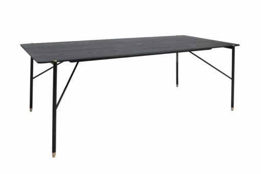 Black dining table 200x93x75cm – Image 2