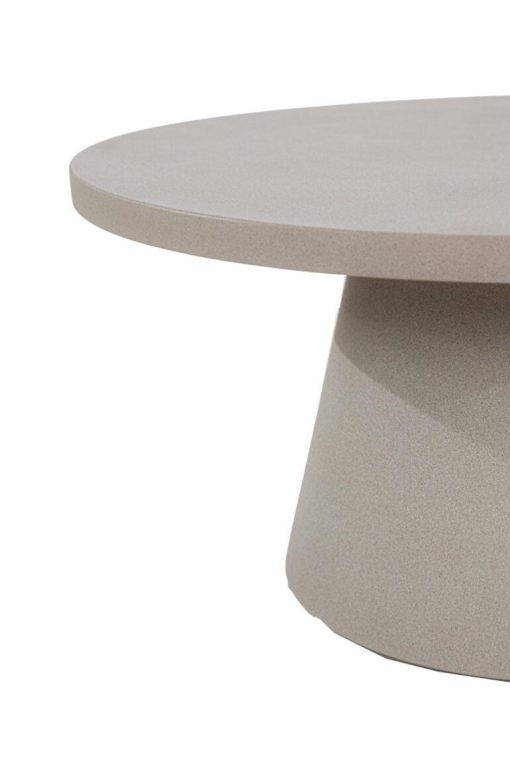 Resin coffee table grey 80x80x40 – Image 2