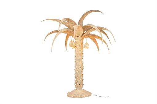 Palm Tree Lamp Rattan – Image 2